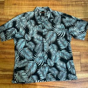 Tori Richard fern print short sleeve button down shirt